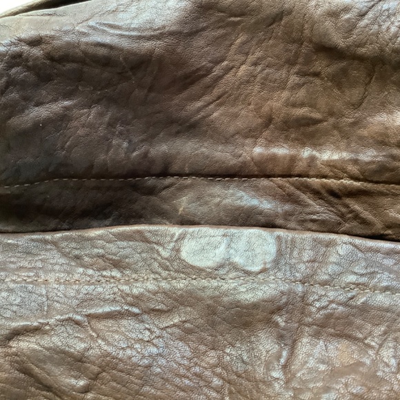 TYLIE MALIBU distressed brown leather hobo bag - Picture 15 of 15